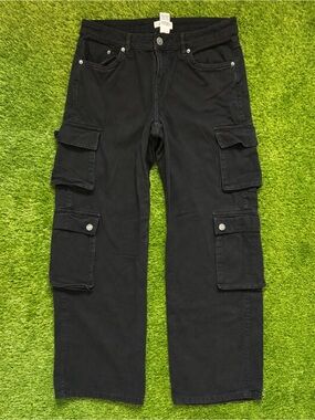 Garage Black High Rise Cargo Pants Size 7